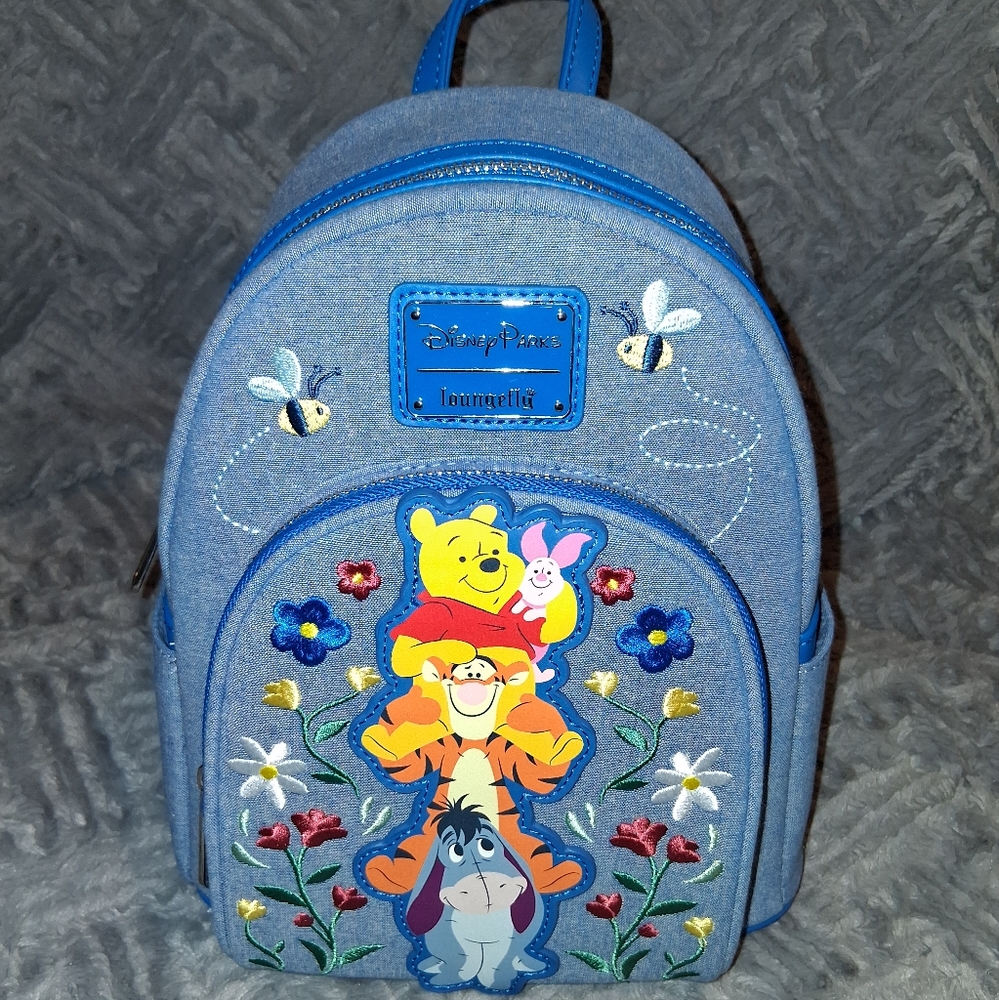 Loungefly Disney Parks Exclusive Winnie The Pooh Bavkpack Blue